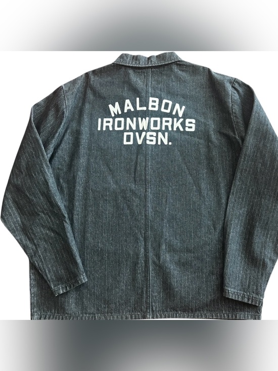 Malbon Other - New Malbon Golf FOREMAN JACKET size L Black Stonewashed Denim IRONWORKS DIVISION